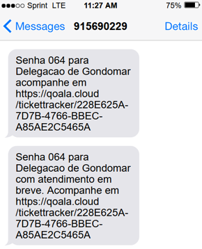 Sistema de Senhas - Instrução 11 Senha via internet atendimento contrastarias - passo 5