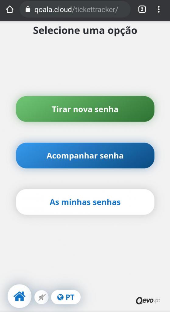 Sistema de Senhas - Instrução 4 Senha via internet atendimento contrastarias - passo 1