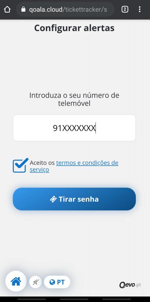 Sistema de Senhas - Instrução 8 Senha via internet atendimento contrastarias - passo 3