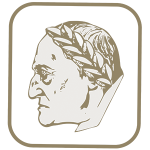 Marca cabeça de velho coroada com laurel