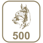 Marca paládio 500 cabeça de lince