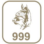 Marca paládio 999 cabeça de lince
