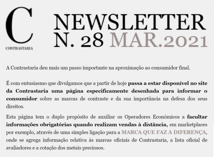 Newsletter 29 - março 2021