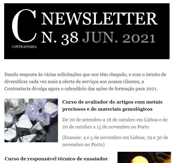 Newsletter 38 - junho 2021